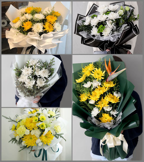 广东中山市东区街道白事花束代送